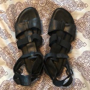 Born black strappy sandals